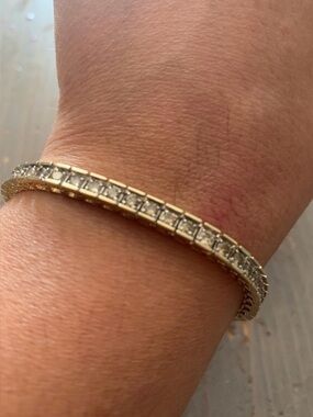 14k Gold Tennis Bracelet with 53 earth mined natural diamonds